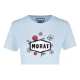 thumbnail image 3 of Playera O Crop Top Banda Pop Morat Flores, 3 of 7