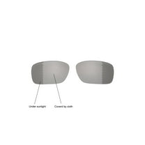 Walleva Transition/Photochromic Polarized Replacement Lenses for Oakley Det Cord(OO9253 Series) Sunglasses