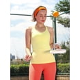 thumbnail image 4 of XINQIHANG Ribbed Workout Tank Tops for Women with Built in Bra Tight Racerback Scoop Neck Athletic Top, 4 of 7