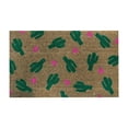 thumbnail image 1 of 16x24 Inch Entrance Mats for Front Door Coir Doormat Holder Door Matts Indoor Entrance Spring Rugs for Kitchen Home Non Slip Doormat Indoor Doormat for Indoor or Outdoor Use, Green Cactus, 1 of 4