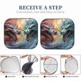 thumbnail image 4 of Lsque White And Red Storm Dragon 2 PCS Windshield Sun Shade | CarFoldable Window Covers | Car Accessories Reflect UV for Universal Cars SUV Truck | Large, 4 of 7