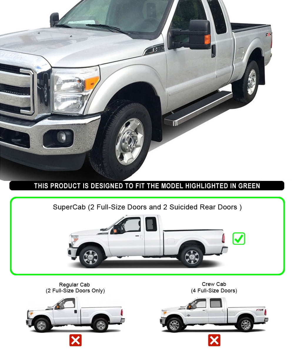 ford f550 super cab on Iboard Running Board For F 250 F 350 Super Duty Super Cab 4 Full Size Door Walmart Com Walmart Com