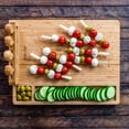 thumbnail image 6 of BlauKe® Bamboo Cheese Board and Knife Set 14x11 inch – Wood Cheese Cutting Board, Serving Tray Platter, Charcuterie Board Set with 4 Cheese Knives, 6 of 14