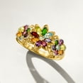 thumbnail image 6 of Ross-Simons 1.34 ct. t.w. Multi-Gemstone Floral Ring in 18kt Gold Over Sterling, Women's, Adult, 6 of 8