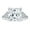 Silver, variant on Womens Art Deco 5CTW Clear Brilliant Cut Square CZ Stepped Side Stone Engagement Ring