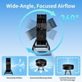 thumbnail image 5 of Industrial Drum Fan 30", High Velocity, 8520 CFM, 3-Speed, Heavy Duty Metal Fan for Commercial, Factory(Black), 5 of 7