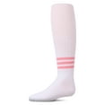 thumbnail image 5 of MeMoi Girls Opaque Ribbed Bright-Stripe Cotton-Rich Tights - Girls - Female, 14, Pink, 5 of 11