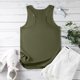 thumbnail image 5 of Gibobby Mujeres Casual Camisas diarias Camiseta sin mangas Estampado gráfico U Cuello Camiseta casual Tops Túnica Blusa Chaleco(Verdemilitary,M), 5 of 5