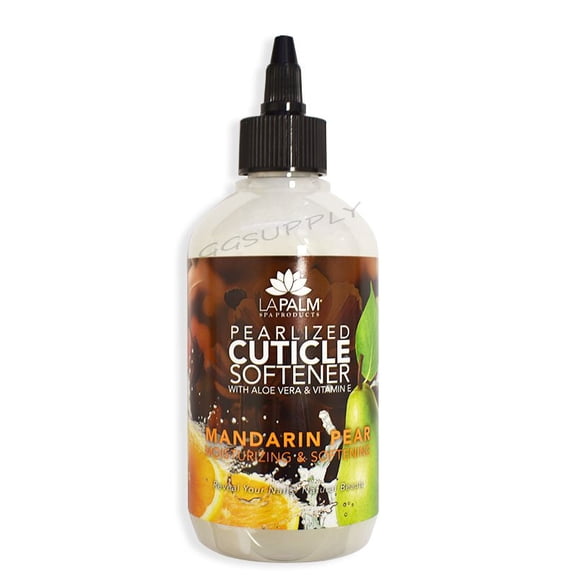 LA PALM Pearlized Cuticle Softener Peach With Aloe Vera & Vitamin E 8oz