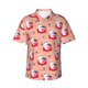 thumbnail image 1 of Fotbe Bunny And Strawberry Camisa Hawaiana para Hombre Unisex – Camisa Casual de Verano con Botones de Manga Corta de Algodón y Lino,X-Large, 1 of 7