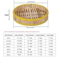 thumbnail image 3 of 2xPlastic Edge Bamboo Dumplings Buns Steamer Basket Tapa Mat 30cm Steamer 2 piezas Cola Cesta de vapor de cocina, 3 of 6