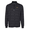 thumbnail image 2 of Men's Cutter & Buck Black Tulsa Golden Hurricane Big & Tall Traverse Camo Print Stretch Quarter-Zip Pullover Top, 2 of 3