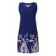 thumbnail image 4 of Mini vestido sin mangas con estampado de cuello en V informal de verano para mujer a la moda Fridja  hj4000, 4 of 6
