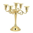 thumbnail image 1 of Inteprter Candelabros Retro antiguos de 1 pieza, candelabros de Navidad dorados y plateados altos, decoraciones de boda, candelabros de Metal Kits de decoración para fiestas, 1 of 6