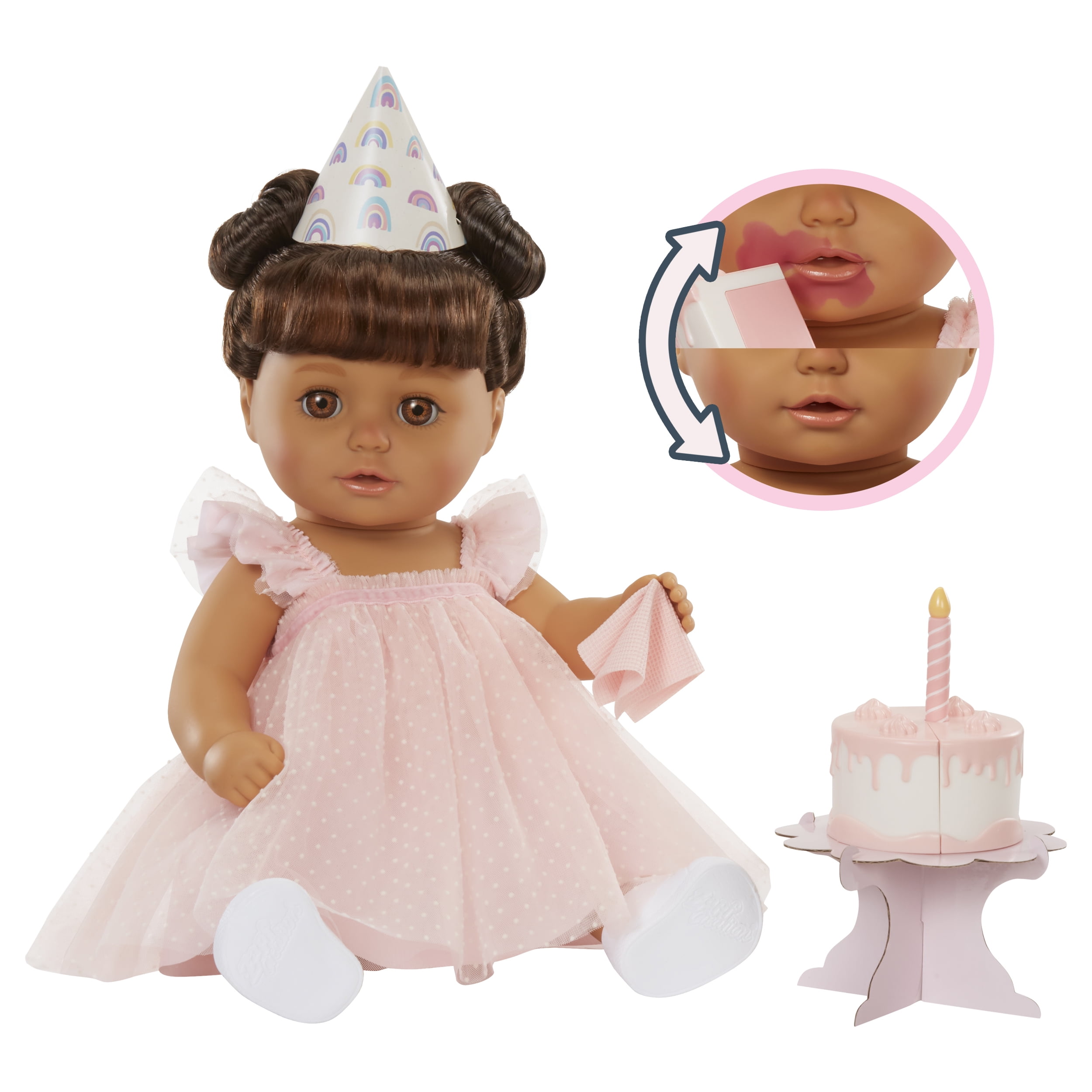 Baby Born Birthday Baby Doll Ava - Light Brown Eyes, Kids Ages 3+