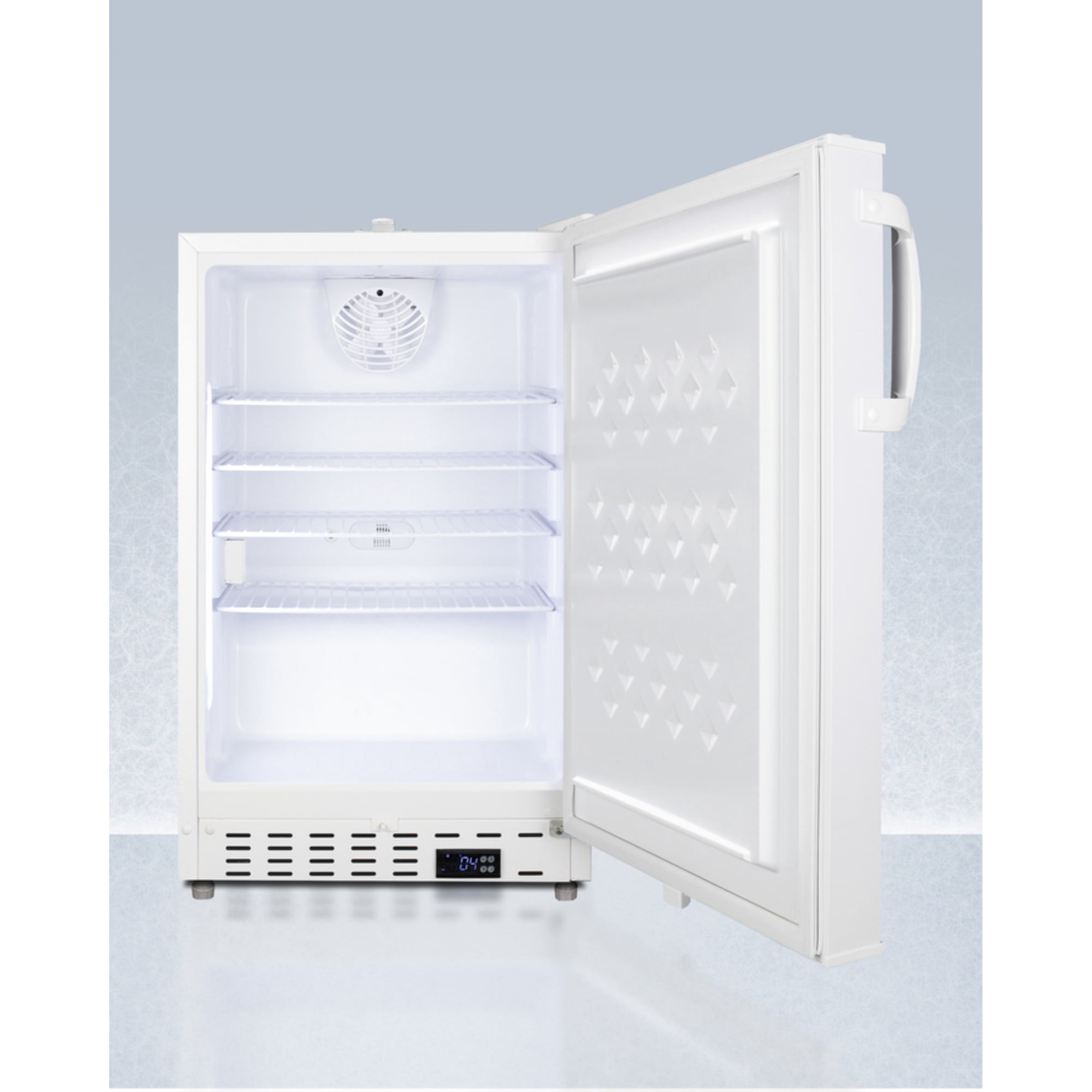 Built-in ADA compliant healthcare all-refrigerator with alarm/thermometer