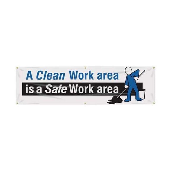 Accuform Safety Banner,28in x 96in,Poly Sheeting MBR803