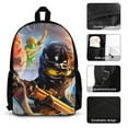 thumbnail image 3 of Ninjago 3Pcs Bookbag Sets Backpack with Lunch Bag And Pencil Case for Work Office Travel, 3 of 6