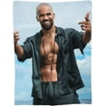 thumbnail image 6 of Shemar Moore Blanket Soft Flannel Fleece Throw Blanket Pattern Warm Plush Blankets 60"x50", 6 of 6
