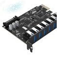 thumbnail image 5 of Tarjeta Orico Super Speed 7 Puerto Usb 3,0 Pci-e Express con una potencia de 15 pines Sata Feliz Sencillez, 5 of 5