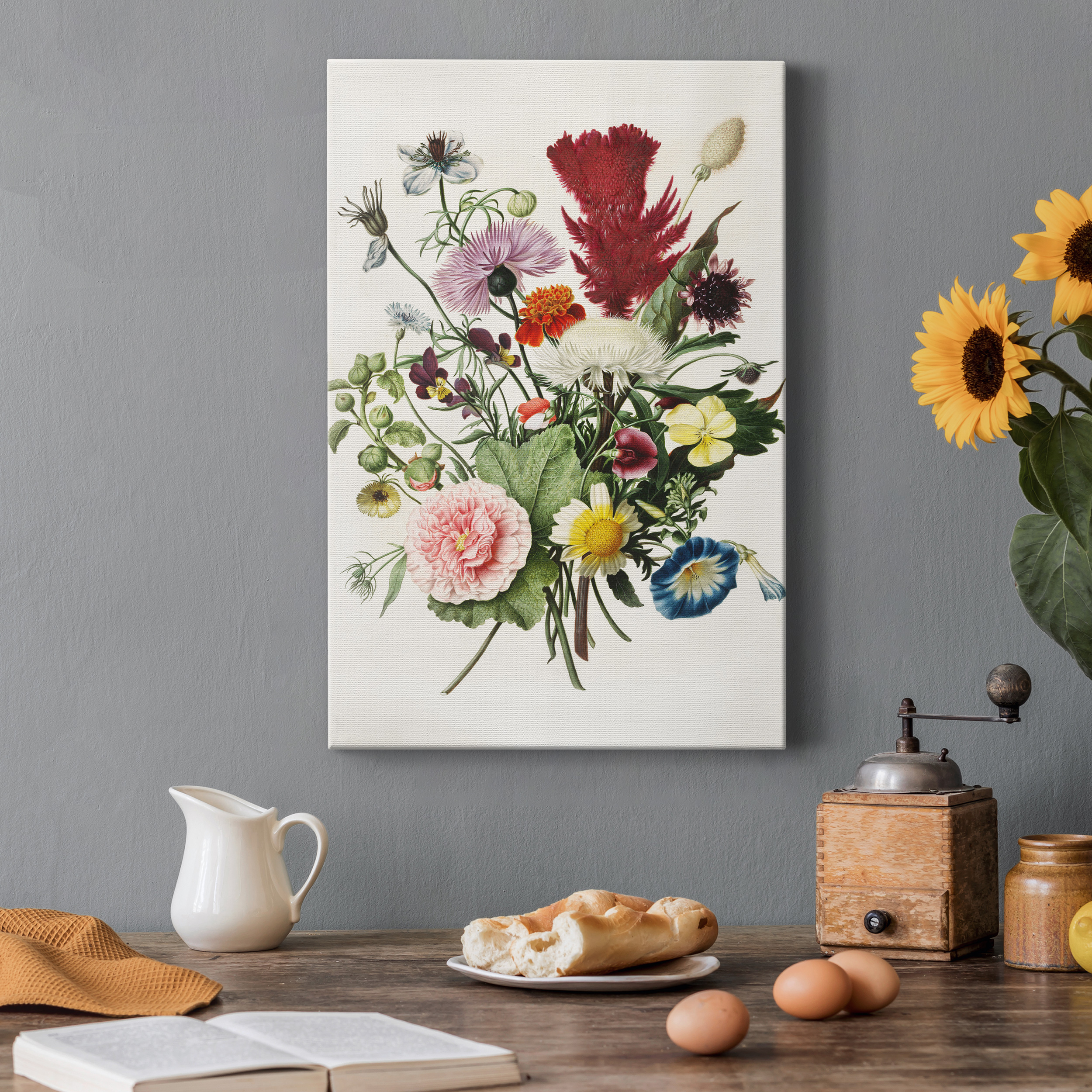 Bouquet of Flowers Premium Gallery Wrapped Canvas - Ready to Hang - 24 x 36