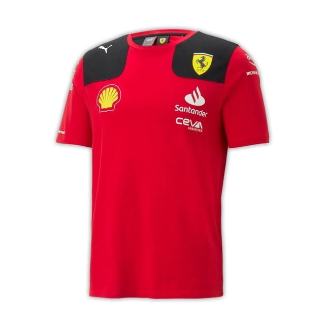 Playera Escudería Ferrari Talla M Deportiva Producto Original Rojo