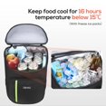 thumbnail image 4 of Mochila térmica TOURIT para 30 latas, ligera y aislante, 4 of 8