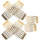 thumbnail image 3 of 10 peinetas laterales para mujer: pinzas estilo peine francés para mujer - Accesorios decorativos para peinados recogidos con giros para bodas y citas., 3 of 7