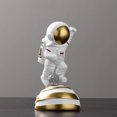 thumbnail image 1 of WHAMVOX Statue d'Astronaute en Résine Lot de 1 Style Nordique Moderne pour Décoration Intérieure, 1 of 7