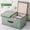 Green L, variant on 1PCS Double Lattice Fabric Storage Box Foldable Double Lid Home Wardrobe Organizer for Clothes And Plush Toys