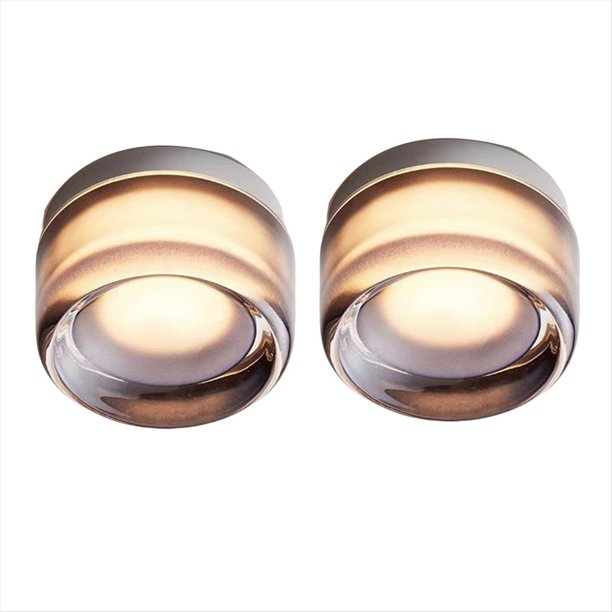 2 LáMparas de Pared LED para Sala de Estar, LáMpara de Pared LED , Luz de Noche de Lujo NóRdica CóNcava, Gris