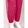 thumbnail image 6 of TiaoBug Kids Girls Harem Pants Belly Dance Costume Bollywood Tribal Arabic Princess Lantern Trousers Hot Pink 5-8, 6 of 6