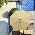 thumbnail image 6 of Aqzb 200/270/300CM Umbrella Replacement Canopy UV Protection Outdoor Garden Patio Backyard Parasol Market Table Top Umbrella Replacement Fabric Cloth Cover _Clearance Replacement Canopy, 6 of 7