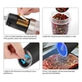thumbnail image 5 of Belita Amy 2 Pcs Electric Gravity Pepper and Salt Grinder Set LED Light Adjustable Coarseness Stainless Steel,Black, 5 of 10