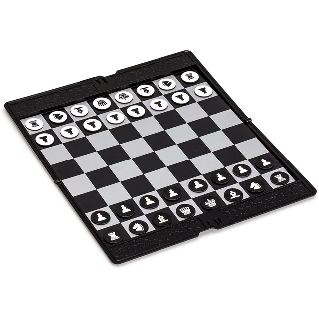 Juego de billetera de ajedrez plegable de viaje magnético (20 centímetros): portátil y de tamaño perfecto para viaje