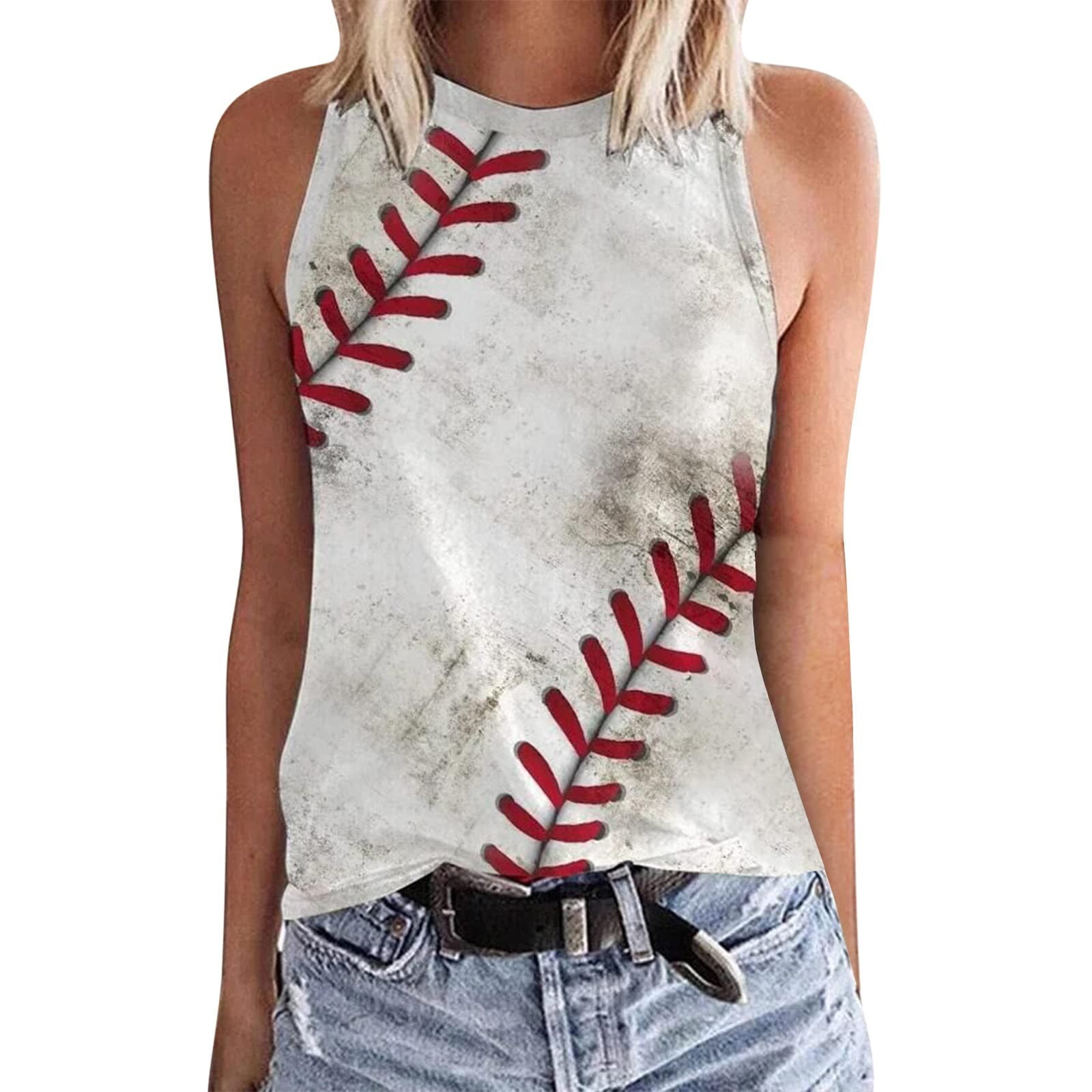  Summer Tank Tops for Women 2023,Funny Baseball Mom Shirts  Mother's Day T-Shirt Gift Cute Letter Pattern Fashion Vests : Clothing,  Shoes 