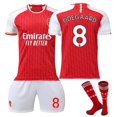 thumbnail image 1 of 23-24 Arsenal home football shirt set 7 Saka 8 Odegaard 9 Jesus 11 Martinelli shirt XXXL NO.8, 1 of 5