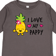thumbnail image 4 of Inktastic I Love My Pappy with Pineapple Girls Long Sleeve Toddler T-Shirt, 4 of 5