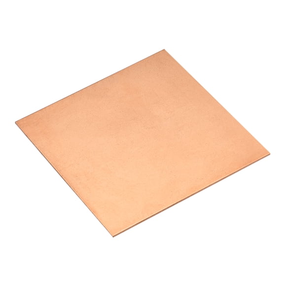 Unique Bargains Pure Copper Sheet, 4' x 4' x 0.08' 12 Gauge T2 Copper Metal Plate for Crafts, Electrical Repairs