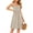 Khaki, variant on Women's Built-in Bra Midi Dress Sleeveless Flowy A-Line Summer Casual Beach Dress with Pockets