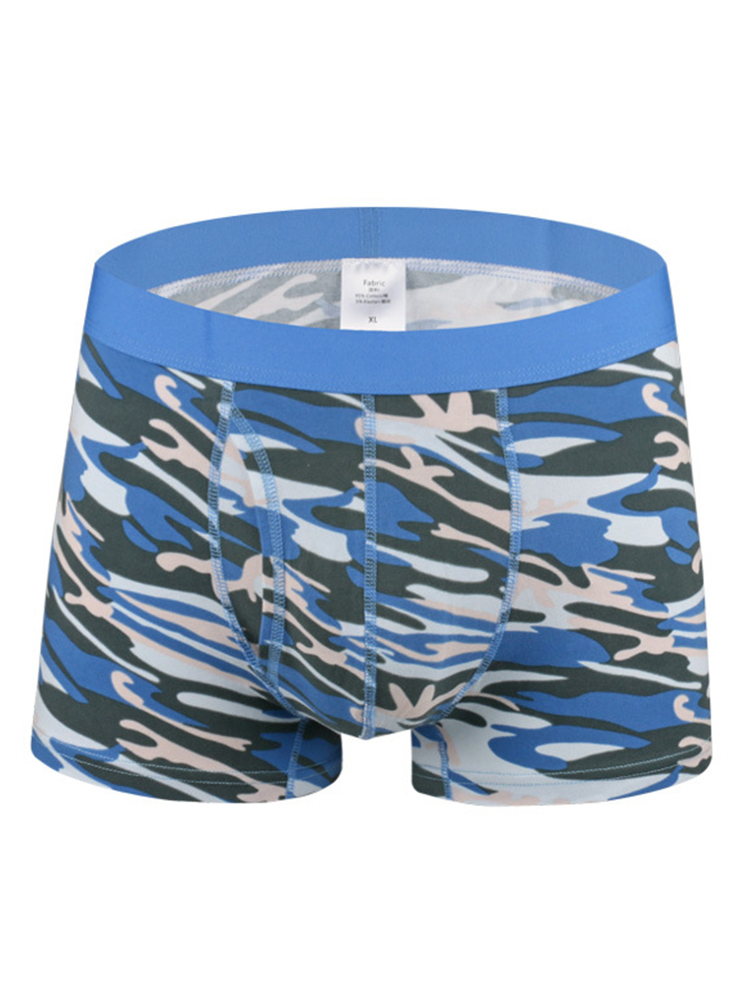 Avamo Mens Camo Big and Tall Underwear Boxer Briefs Cotton No Ride Up ...