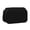 Black, variant on Double Clamshell Pen Case Oxford Cloth Pencil Case Large Capacity 2 Compartments Pen Bag With External Pocket For Office Travel Light Blue