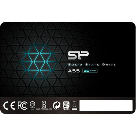 Silicon Power Ace A55 2.5" 256GB SATA III 3D NAND Internal Solid State Drive (SSD) SU256GBSS3A55S25NB