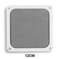 thumbnail image 1 of 1-5PCS PC Case Filter Net 8/9/12/14cm Magnetic Frame Dust Filter Dustproof Mesh Cover Net Guard with Hole Computer Accessories White 12cm 1PC, 1 of 6