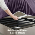 thumbnail image 2 of Sanders Collection Empyrean Bedding Extra Deep Pocket Microfiber Fitted Sheet Set Eggplant - Full, 2 of 5