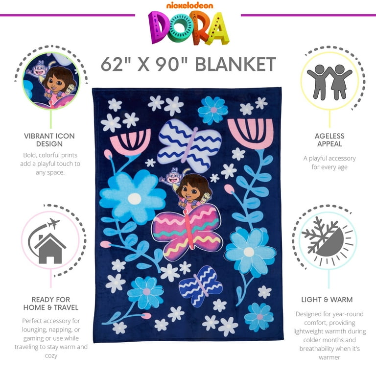 Lora Dora Baby-Fleecedecke – Super Weich, Maschinenwaschbar, 75x90 Cm, Mit Lamm-Print, Perfekt Für Jungen & Mädchen