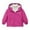 Hot Pink, variant on Girls Insulated Hooded Jacket, Windproof Lined Winter Coat with Zip Pockets, Warm Thermal Outerwear,Size:9-10 Years