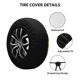 thumbnail image 2 of Fotbe Funda de Llanta de Repuesto con Estampado, Engrosada, Ajuste Universal para Jeep, Remolque, RV, SUV, Camión-15 inch, 2 of 6