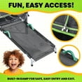 thumbnail image 2 of JumpKing 7ft Round Trampoline with Enclosure and Ramp – Perfect for Indoor and Outdoor Fun!, 2 of 10
