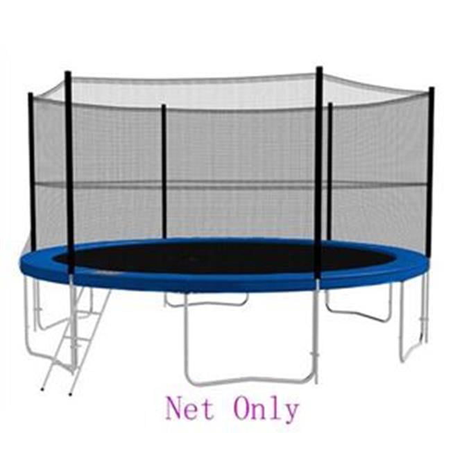 Only Protective Net for Indoor/Outdoor Replacement Trampoline Safety Enclosure Net Trampoline Net Replacement 12 Ft 8 Poles for Round Trampoline